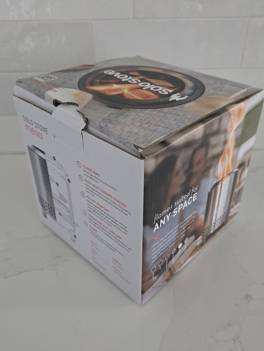 Solo Stove Mesa Small Tabletop Fire Pit with Stand | Low Smoke Outdoor Mini Fire - Picture 2 of 6
